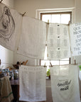 Cheese List Linen Towel