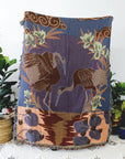 Cranes Throw Blanket