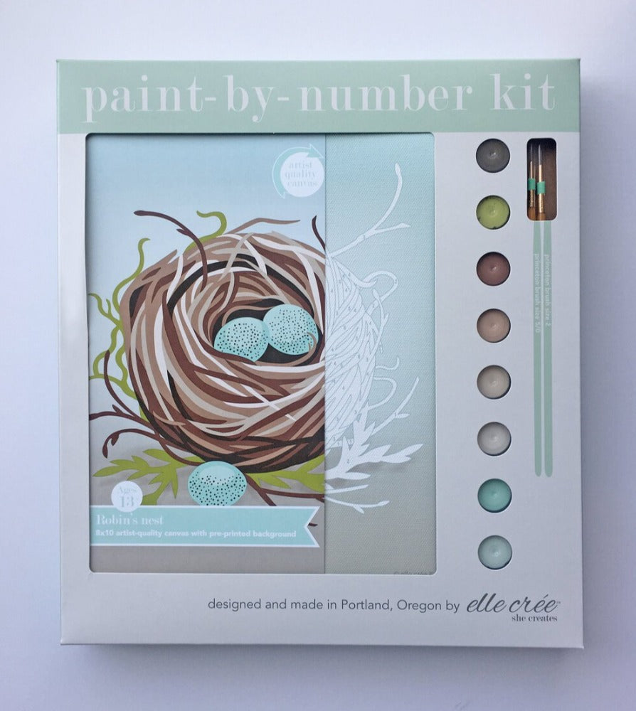 Bird's Nest Paint-by-Number