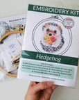 Hedgehog Embroidery Kit