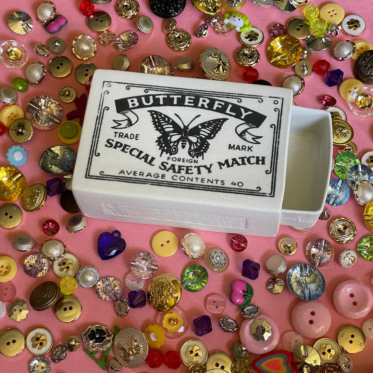 Vintage Ceramic Matchbox