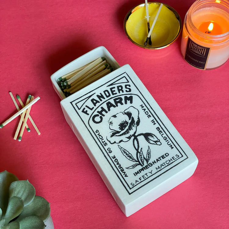 Vintage Ceramic Matchbox