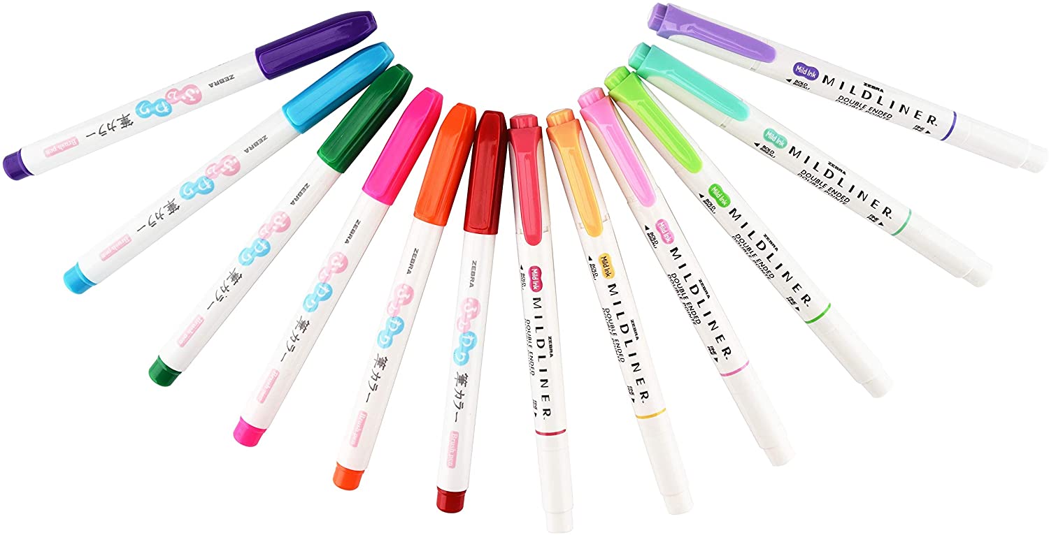 Zebra Lettering Pen Set