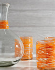 Orange Swirl Carafe