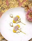 Orchid Flower Earrings