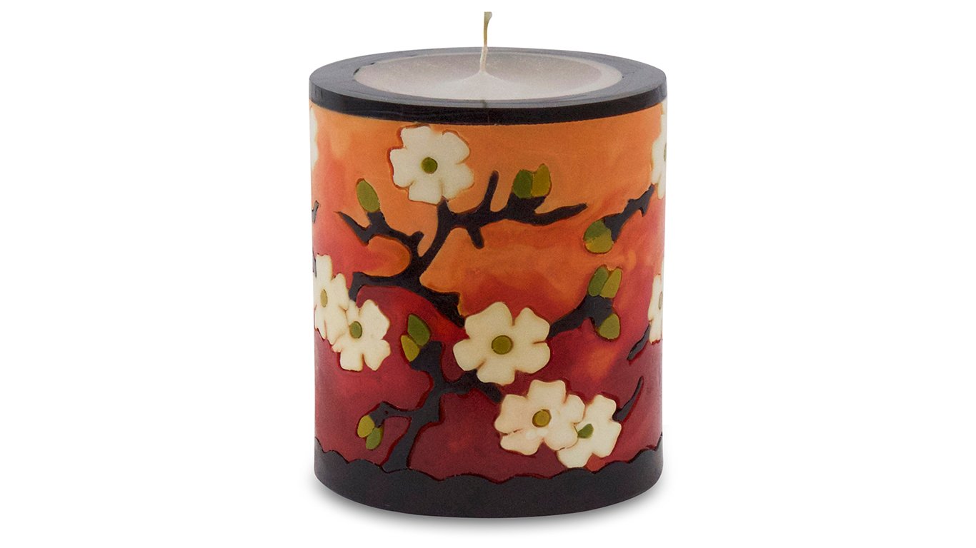 Plum Blossom Illuminated Candle