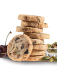 Pistachio Cherry Sable Cookies