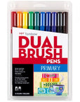 Dual Brush Pen Set - Primary
