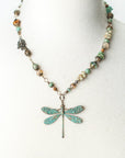 Rustic Creek Dragonfly Necklace
