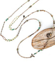 Rustic Creek Long Collage Necklace