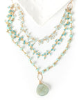 Serenity Aquamarine Multistrand Pendant
