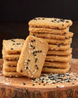 Black & White Sesame Savory Biscuit