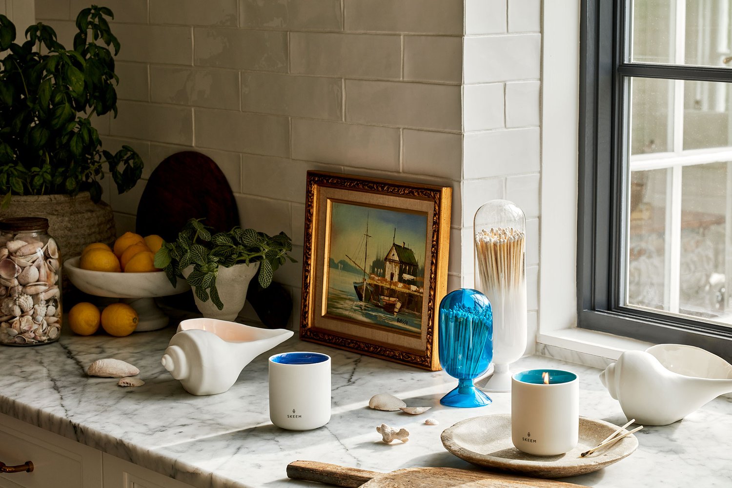 Aegean Seashell Candle