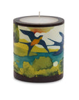 Swallows Illuminated Candle