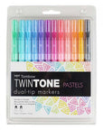 Twintone Dual-Tip Marker Set - Pastel
