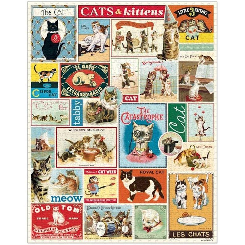 Vintage Cats Puzzle