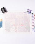 Central Park Winter Deluxe Paint by Numbers Kit