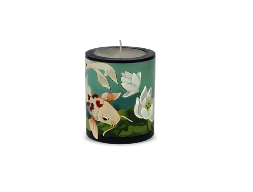 Koi Illuminated Candle
