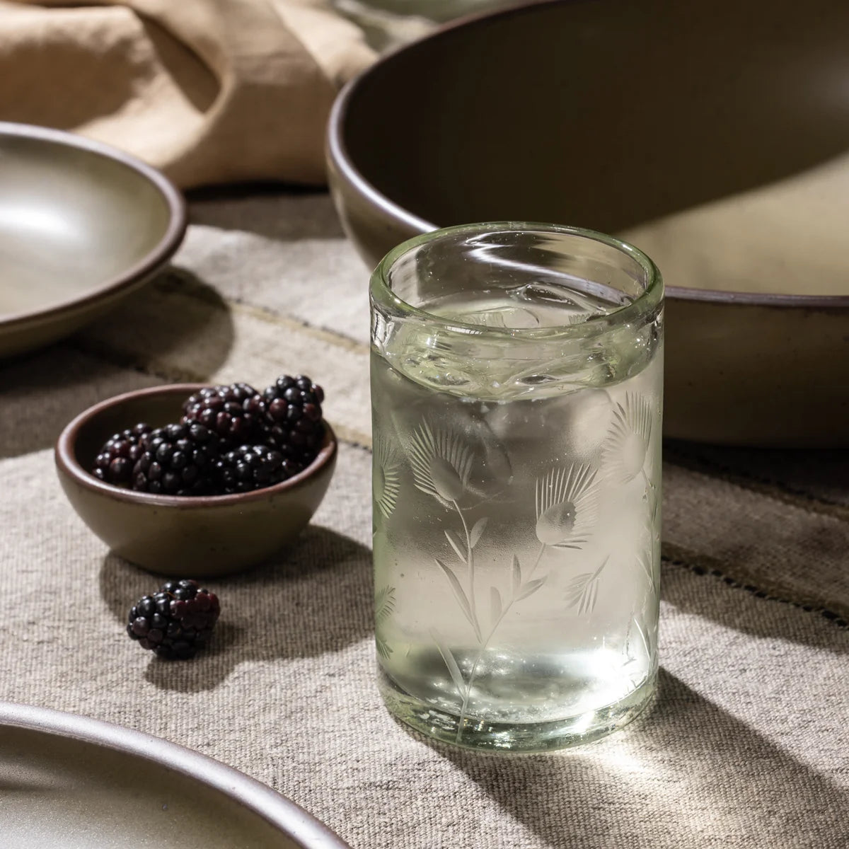 Thistle Etched Tumbler