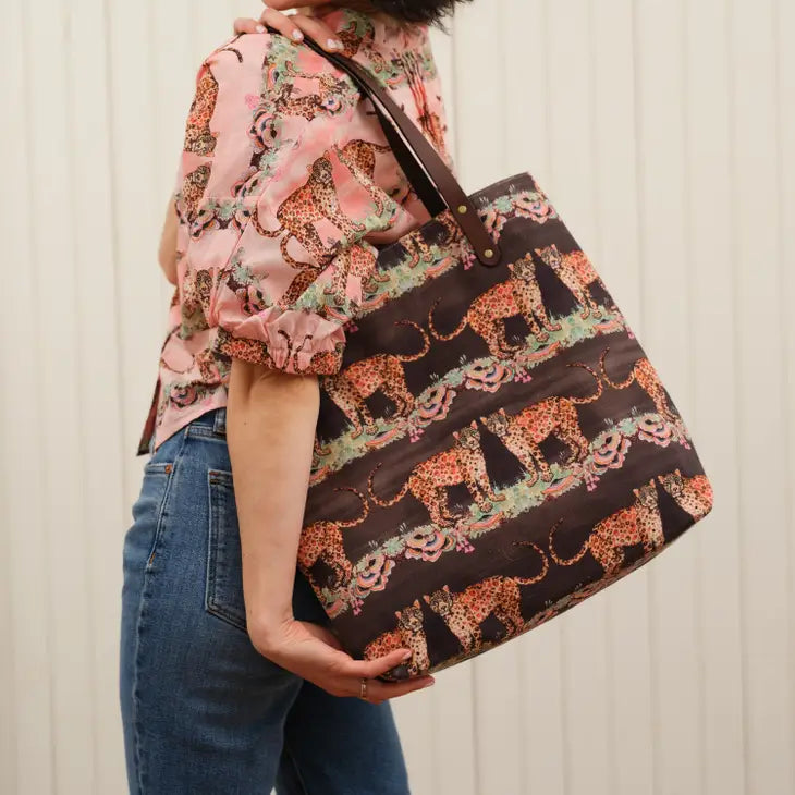 Woodland Leopard Tote