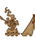 Tent Camping Wooden Puzzle