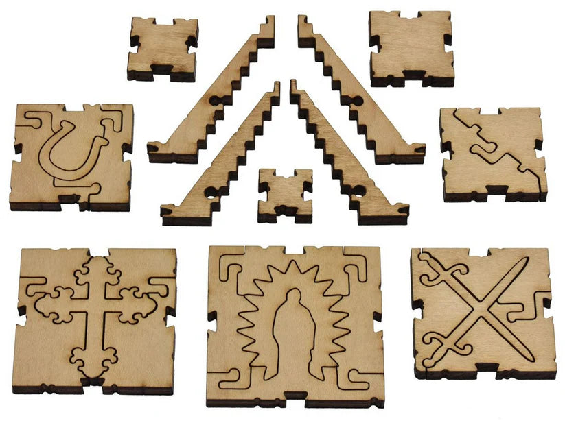 Illustrated Map of the Republic of Mexico Wooden Puzzle