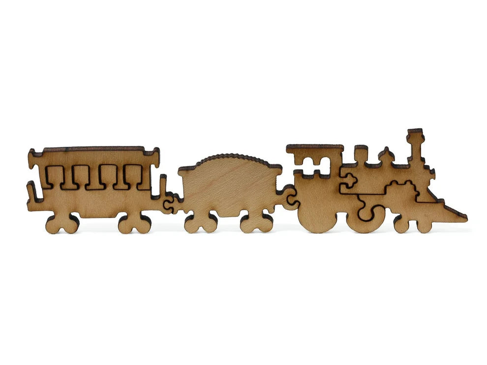 Santa's Toboggan Ride Wooden Puzzle