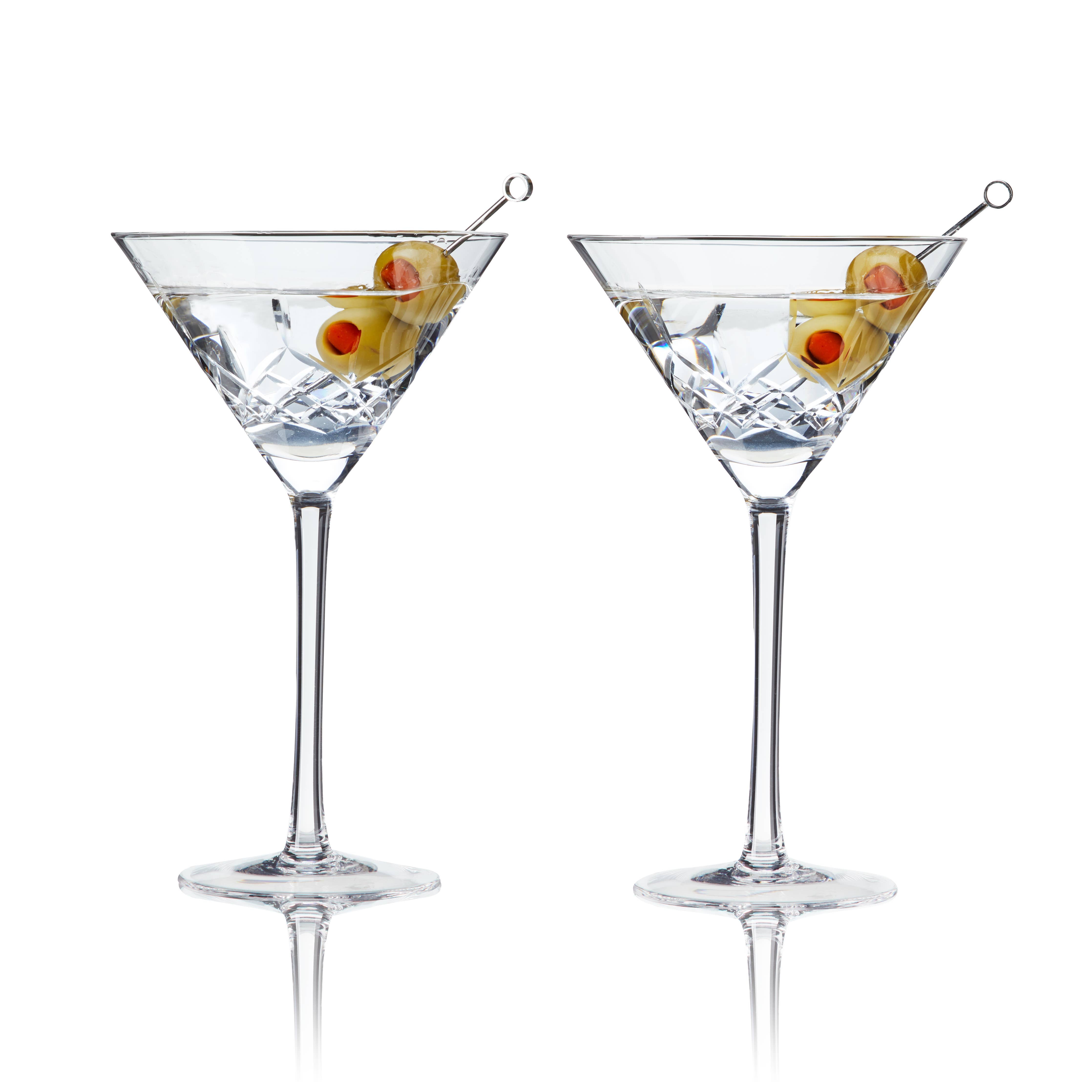 Admiral Crystal Martini Glasses - Thumbnail 2