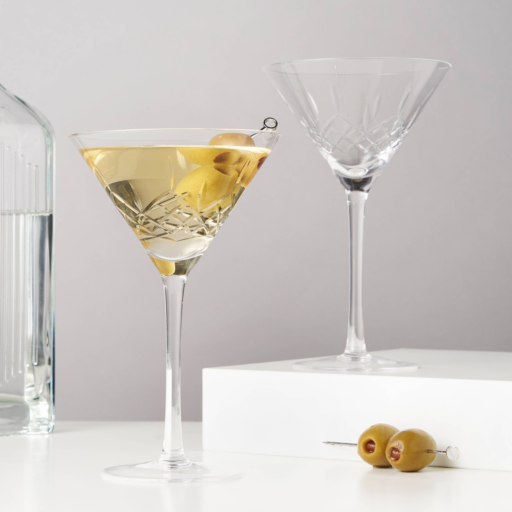 Admiral Crystal Martini Glasses