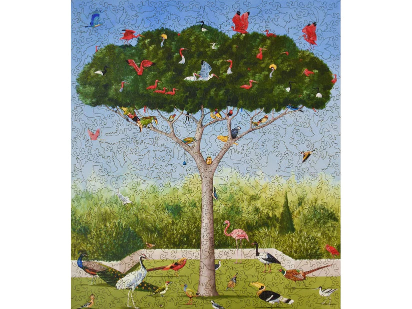 A Good Tree Can Lodge Ten Thousand Birds Wooden Puzzle
