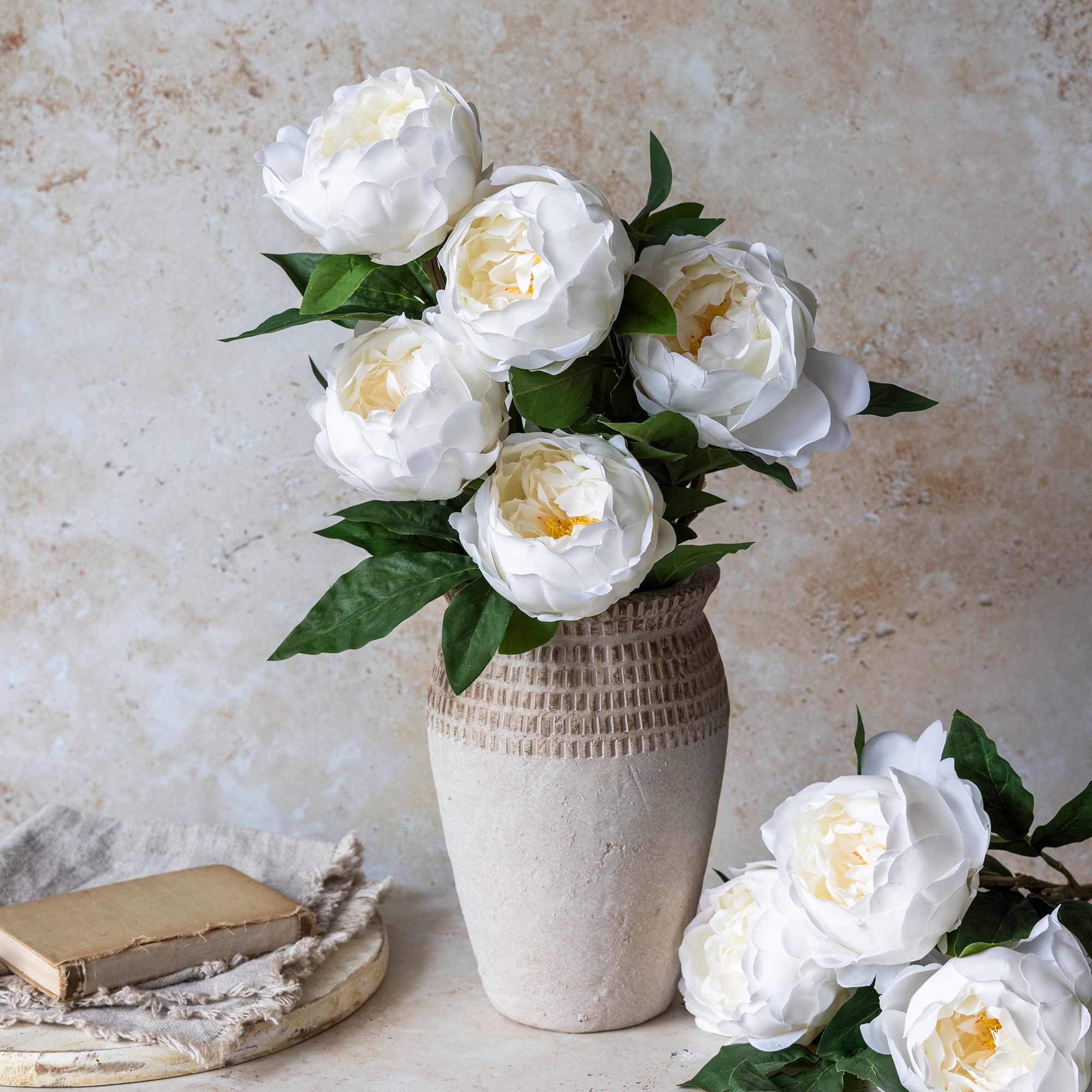 Real Touch Peony Stem