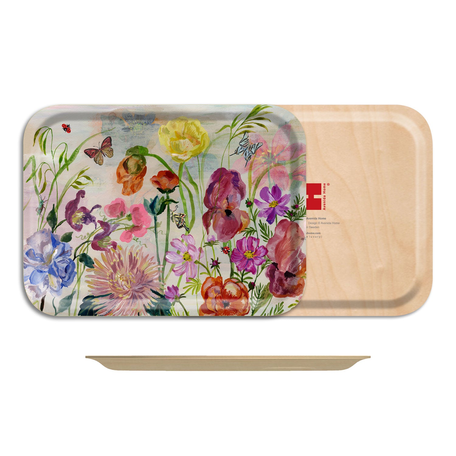 Flowers Small Serving Tray