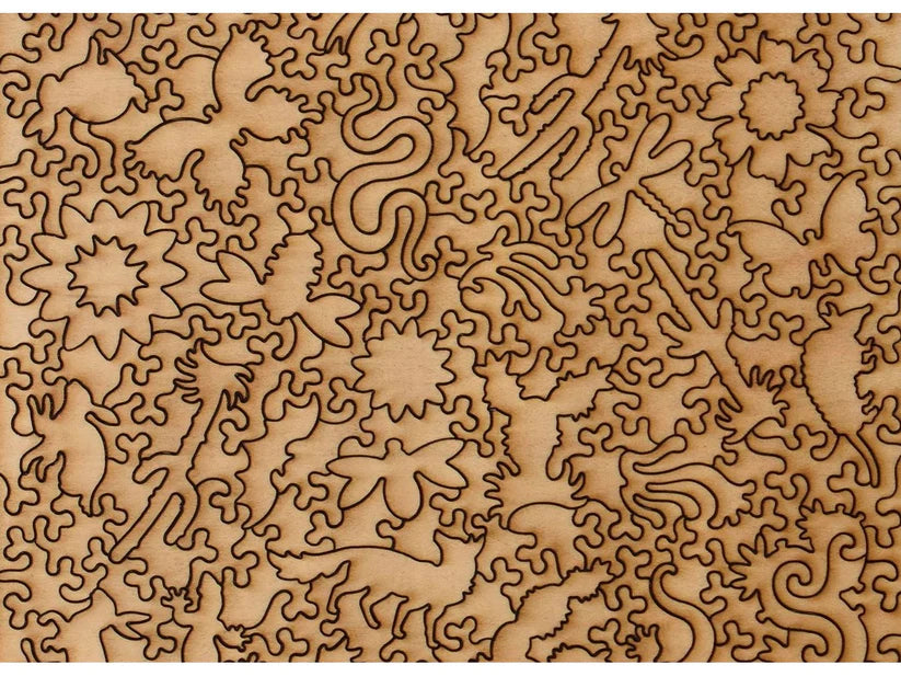 Cactus Flowers Wooden Puzzle