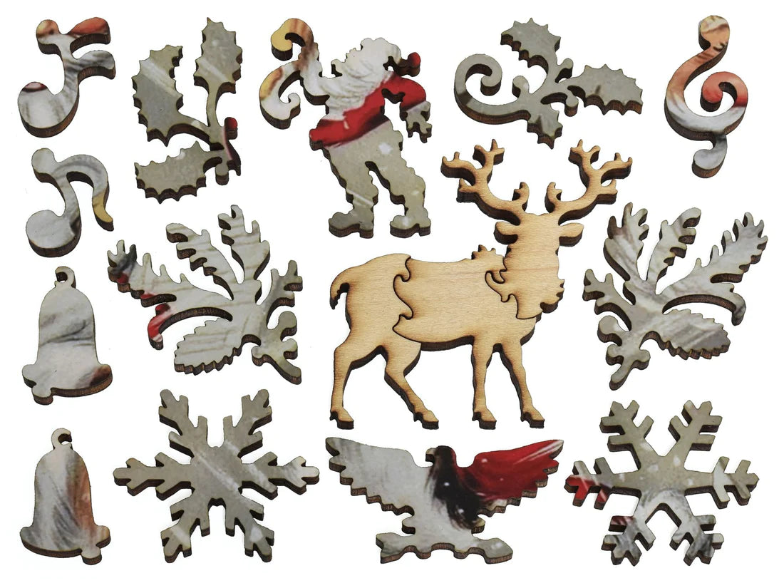 Deerful Santa Wooden Puzzle