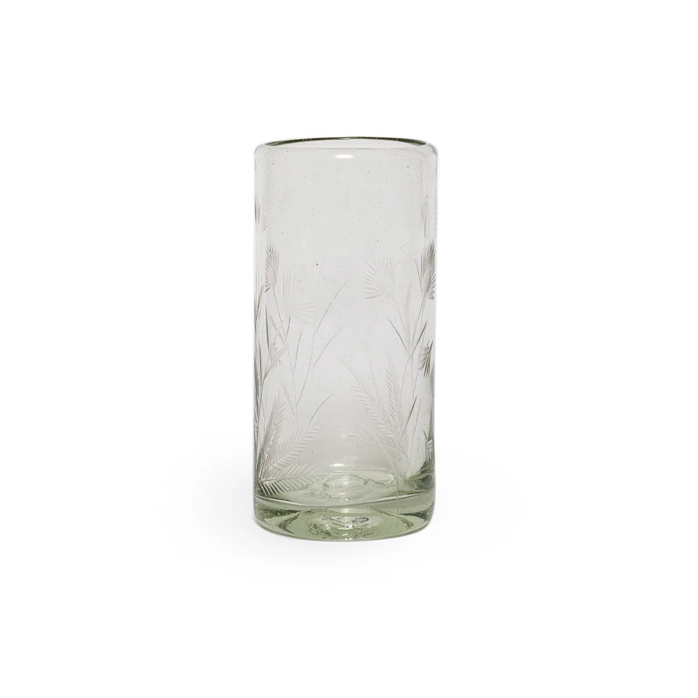 Thistle Etched Highball Glass