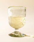Thistle Etched Wine Glass