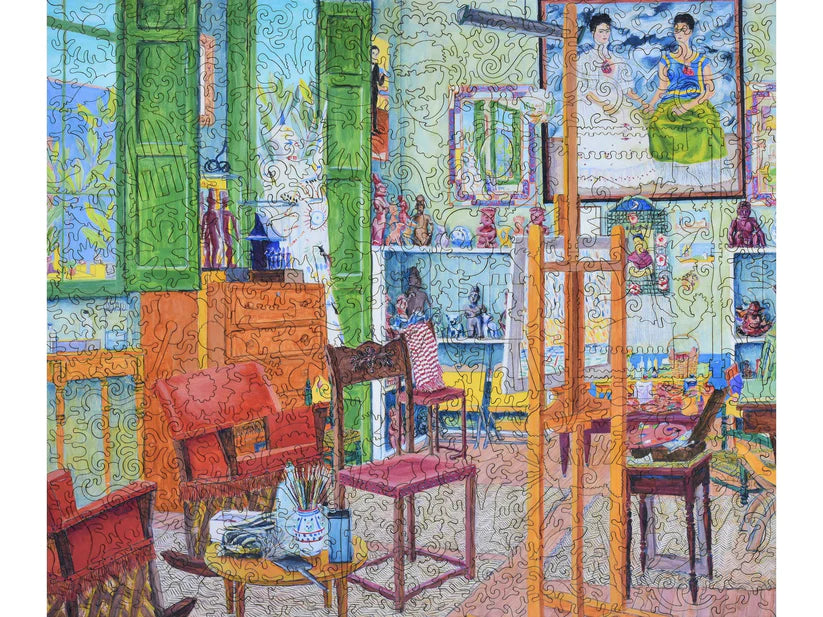 Frida Kahlo&#39;s Studio Wooden Puzzle