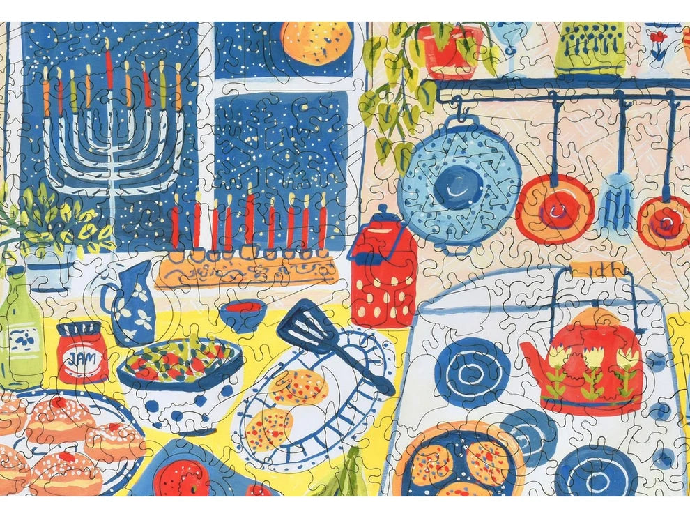 Hanukkah Evening Wooden Puzzle