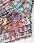 Hillside Village Tapestry Blanket