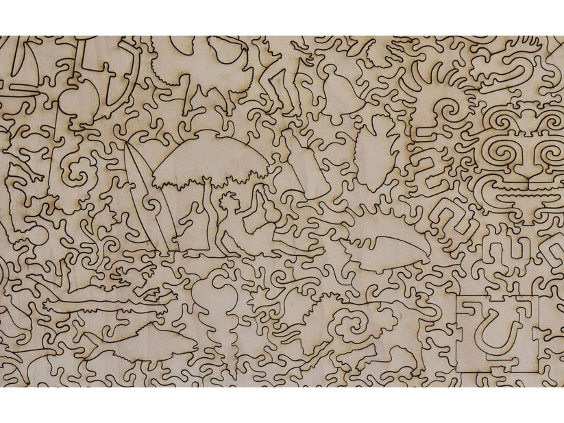Illustrated Map of the Republic of Mexico Wooden Puzzle