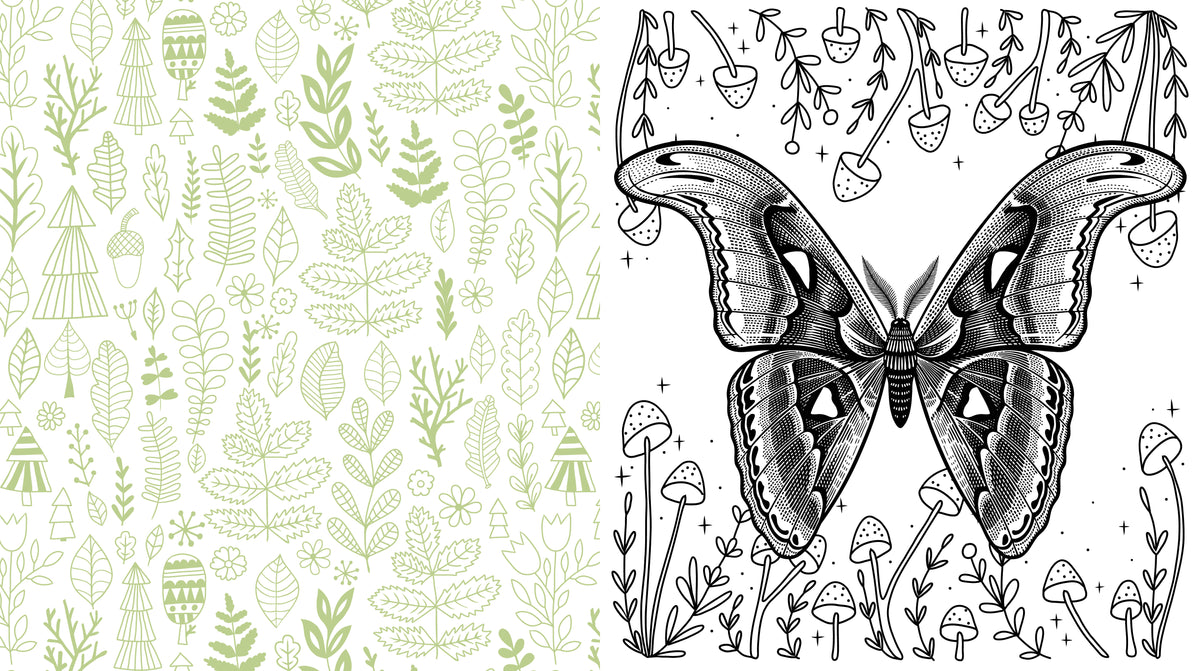 Forestcore Coloring Book – Red Orchard