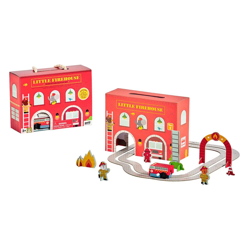 Firehouse Wind Up Play Set