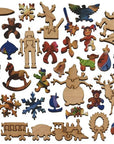 Santa's Toboggan Ride Wooden Puzzle