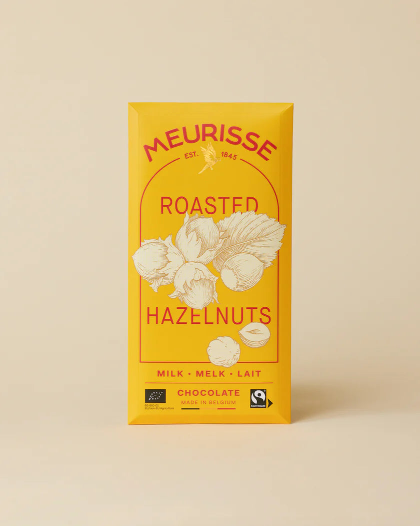 Meurisse Milk Chocolate Tablet with Hazelnuts