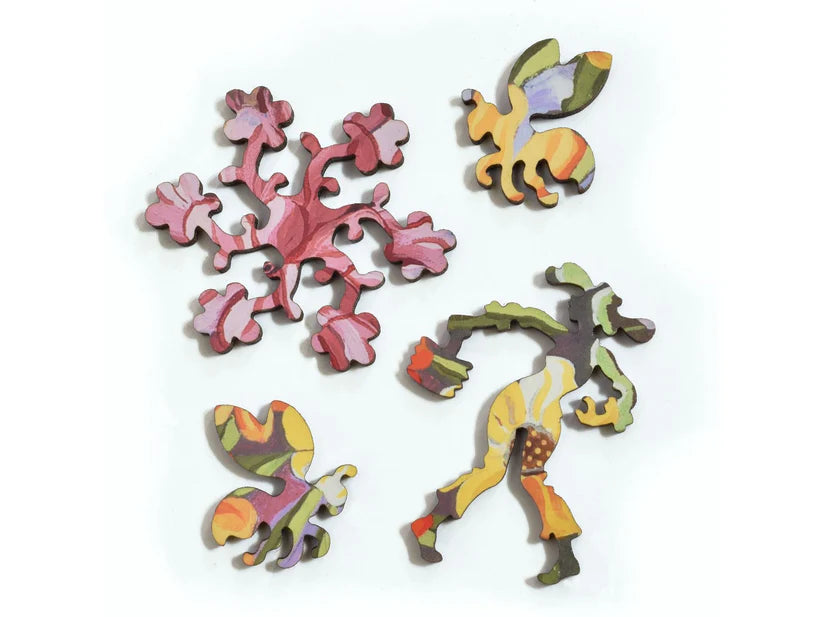 Summer Geraniums Wooden Puzzle