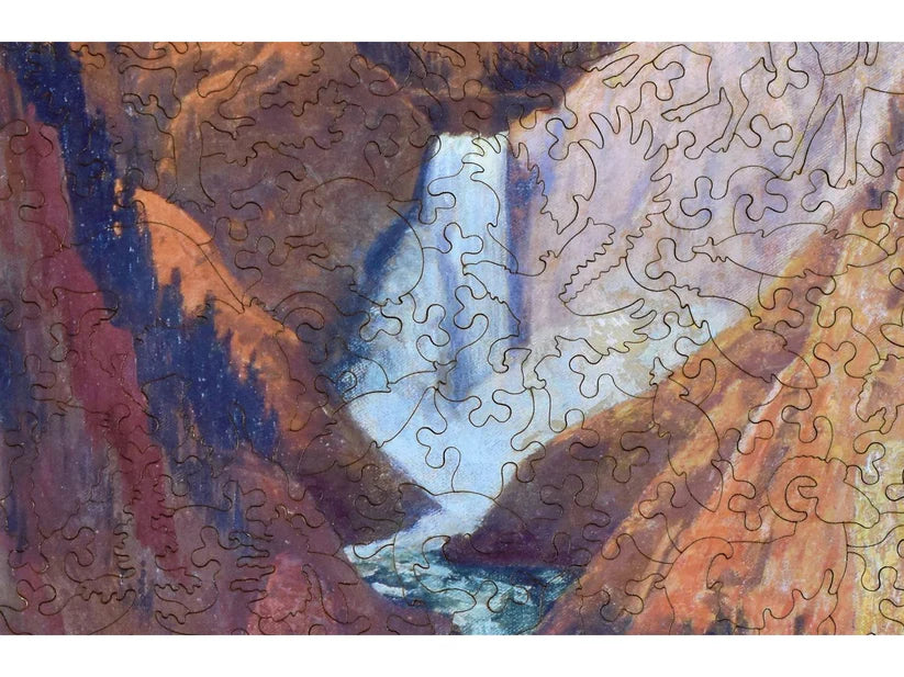 View of the Lower Falls Wooden Puzzle