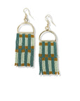 Allison Green Check Earrings