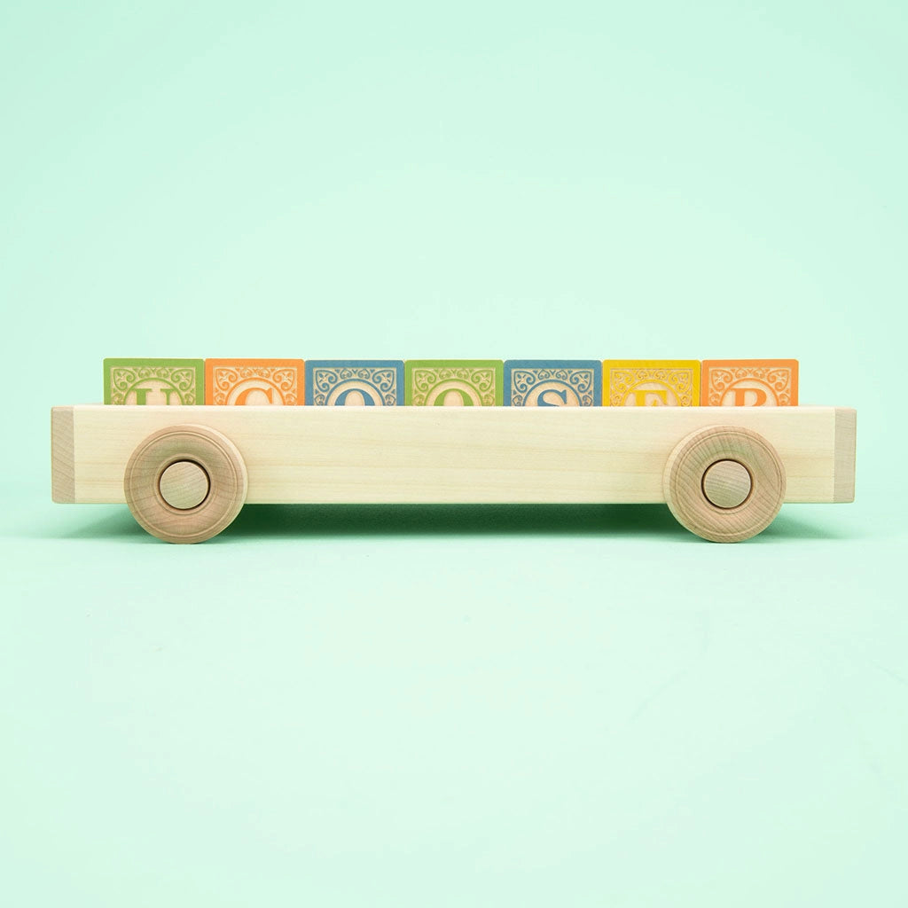 Classic ABC Blocks with Pull Wagon