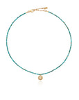 Delicate  Beaded Drop Necklace