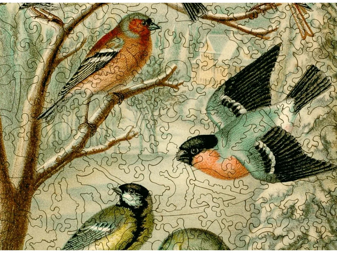 Central European Songbirds Wooden Puzzle